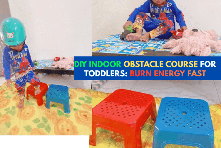 DIY Indoor Obstacle Course for Toddlers (Zero Cost, Household Items)