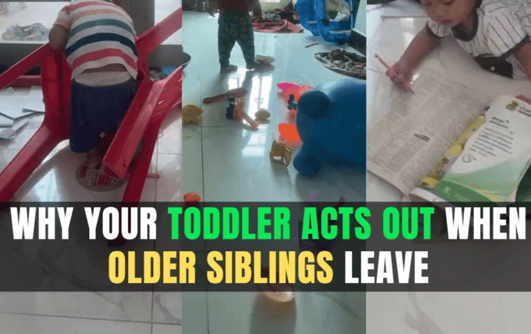Why Toddlers Act Out When Older Siblings Leave (And What It Really Means)